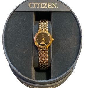 Citizen ladies diamond dial brace watch